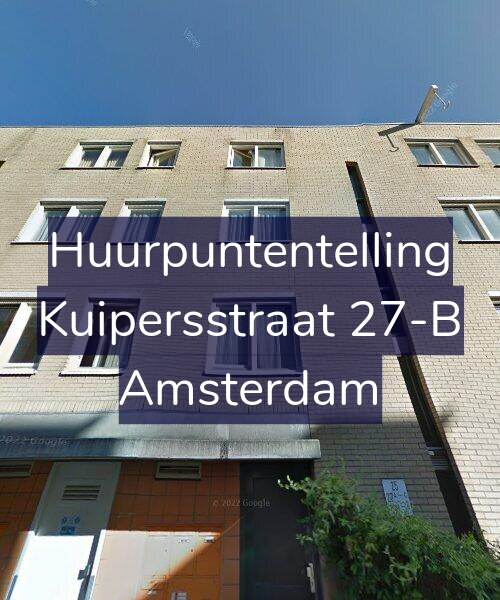 Foto gevel Huurpuntentelling voor Kuipersstraat 27-B, Amsterdam