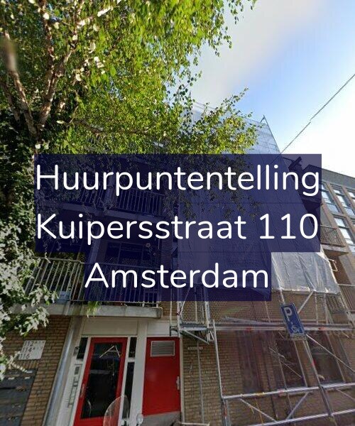 Foto gevel Huurpuntentelling voor Kuipersstraat 110, Amsterdam