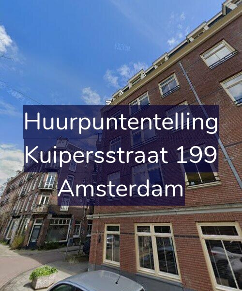 Foto gevel Huurpuntentelling voor Kuipersstraat 199, Amsterdam