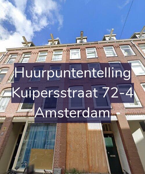 Foto gevel Huurpuntentelling voor Kuipersstraat 72-4, Amsterdam