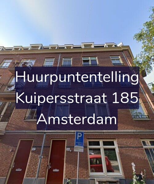Foto gevel Huurpuntentelling voor Kuipersstraat 185, Amsterdam