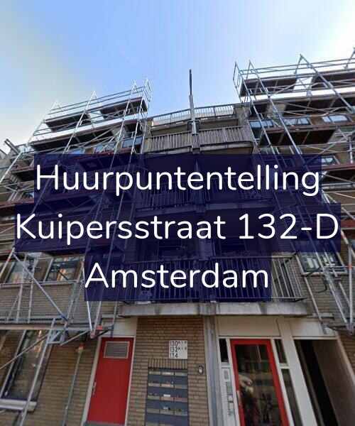 Foto gevel Huurpuntentelling voor Kuipersstraat 132-D, Amsterdam