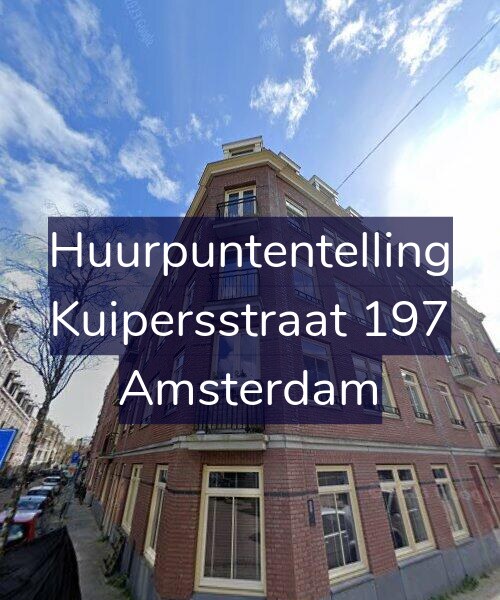 Foto gevel Huurpuntentelling voor Kuipersstraat 197, Amsterdam