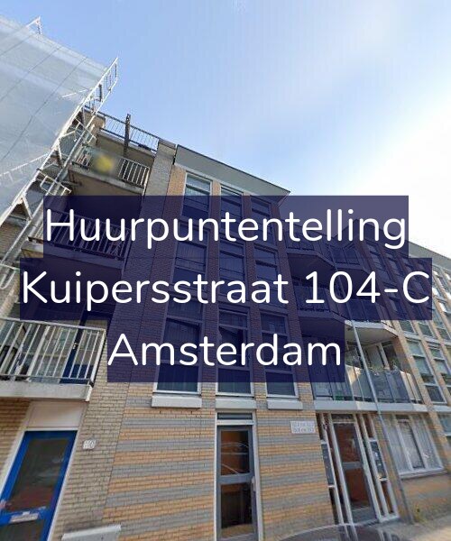 Foto gevel Huurpuntentelling voor Kuipersstraat 104-C, Amsterdam