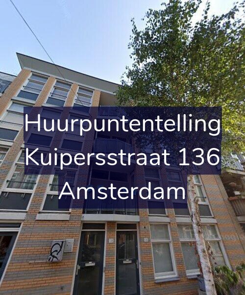 Foto gevel Huurpuntentelling voor Kuipersstraat 136, Amsterdam