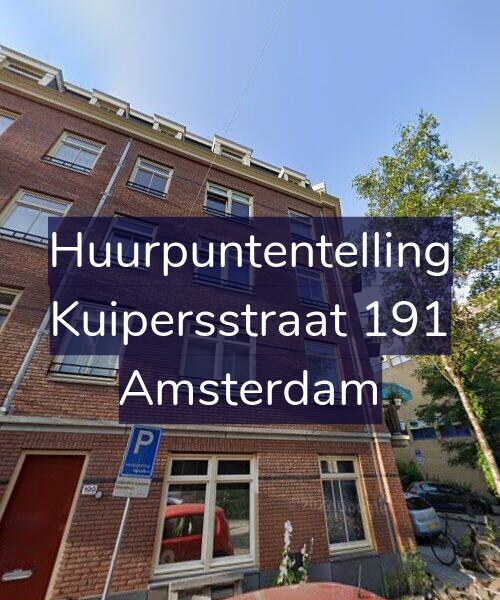 Foto gevel Huurpuntentelling voor Kuipersstraat 191, Amsterdam