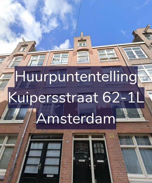 Foto gevel Huurpuntentelling voor Kuipersstraat 62-1L, Amsterdam