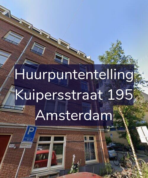 Foto gevel Huurpuntentelling voor Kuipersstraat 195, Amsterdam