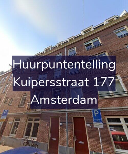 Foto gevel Huurpuntentelling voor Kuipersstraat 177, Amsterdam