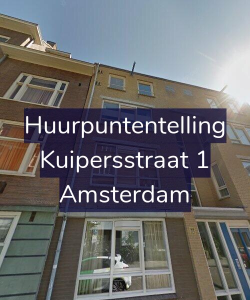 Foto gevel Huurpuntentelling voor Kuipersstraat 1, Amsterdam