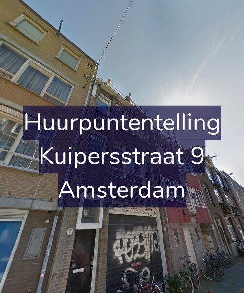 Foto gevel Huurpuntentelling voor Kuipersstraat 9, Amsterdam