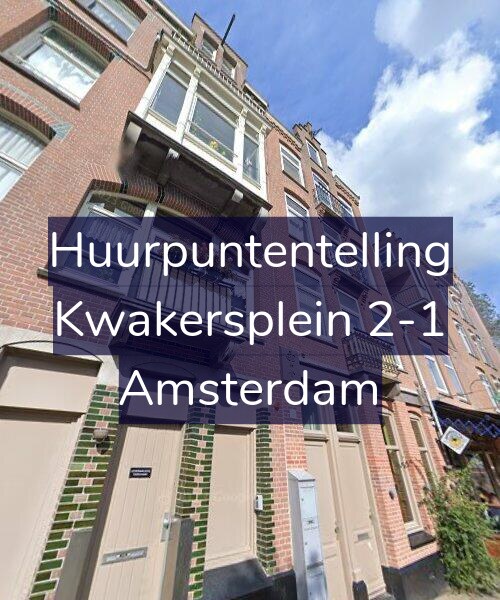 Foto gevel Huurpuntentelling voor Kwakersplein 2-1, Amsterdam