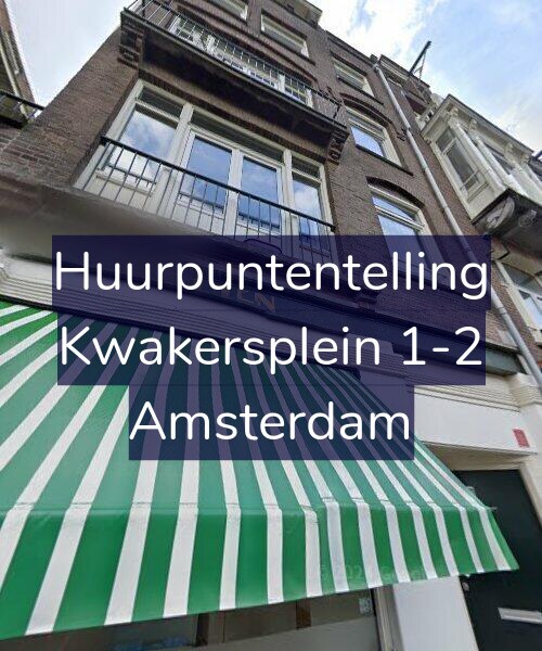 Foto gevel Huurpuntentelling voor Kwakersplein 1-2, Amsterdam