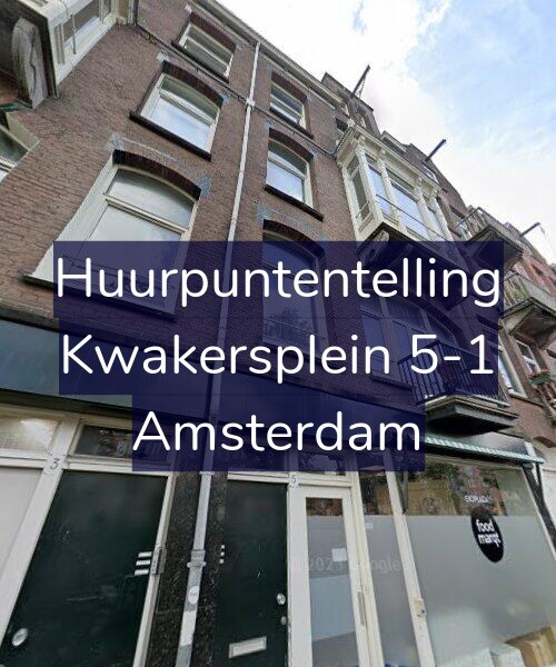 Foto gevel Huurpuntentelling voor Kwakersplein 5-1, Amsterdam