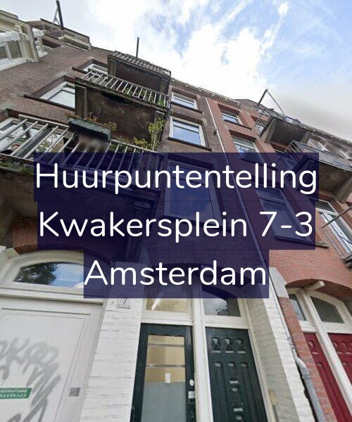 Foto gevel Huurpuntentelling voor Kwakersplein 7-3, Amsterdam