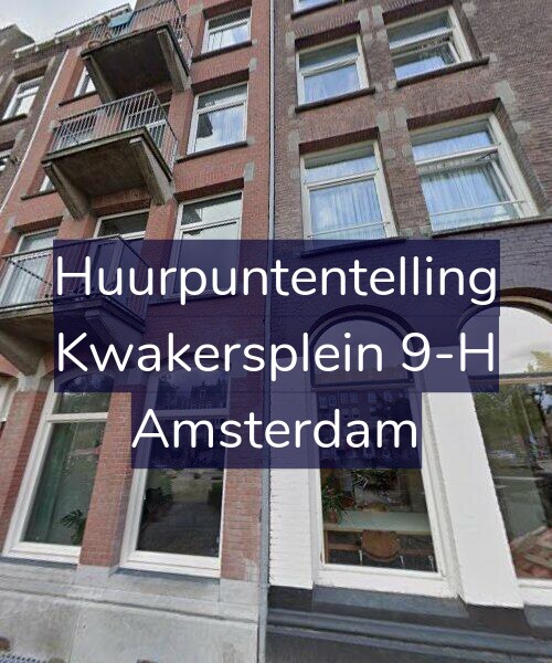 Foto gevel Huurpuntentelling voor Kwakersplein 9-H, Amsterdam