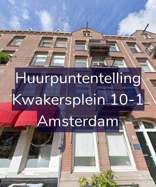 Foto gevel Huurpuntentelling voor Kwakersplein 10-1, Amsterdam
