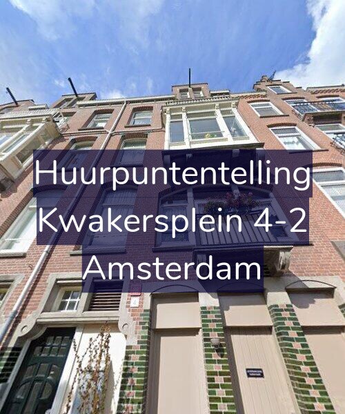Foto gevel Huurpuntentelling voor Kwakersplein 4-2, Amsterdam