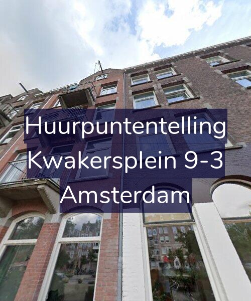 Foto gevel Huurpuntentelling voor Kwakersplein 9-3, Amsterdam