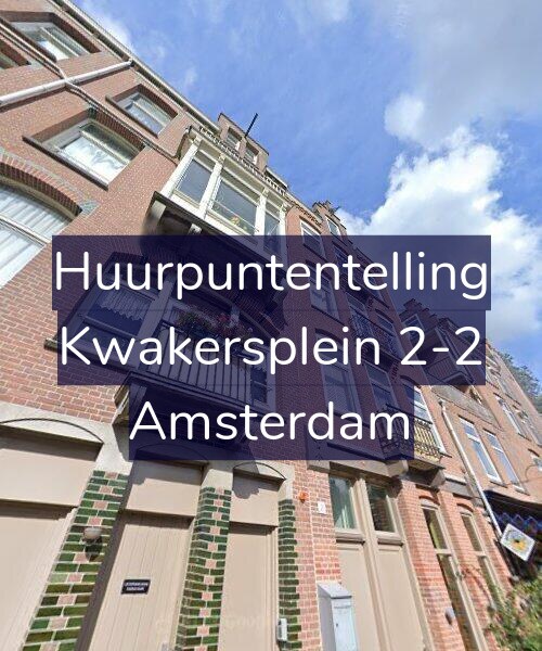 Foto gevel Huurpuntentelling voor Kwakersplein 2-2, Amsterdam