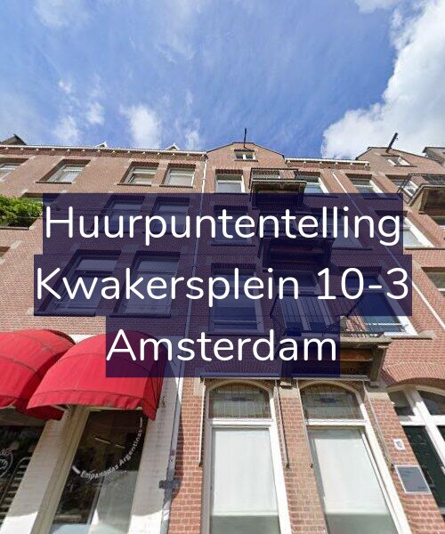 Foto gevel Huurpuntentelling voor Kwakersplein 10-3, Amsterdam