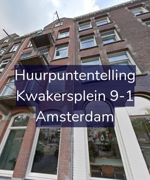 Foto gevel Huurpuntentelling voor Kwakersplein 9-1, Amsterdam