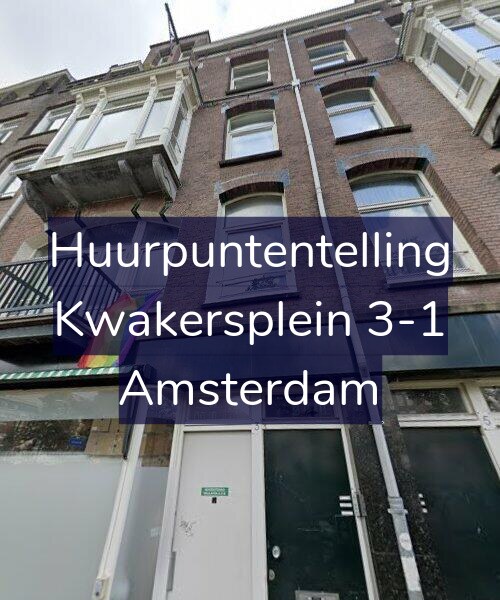 Foto gevel Huurpuntentelling voor Kwakersplein 3-1, Amsterdam