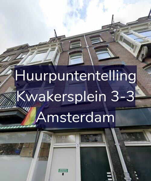 Foto gevel Huurpuntentelling voor Kwakersplein 3-3, Amsterdam