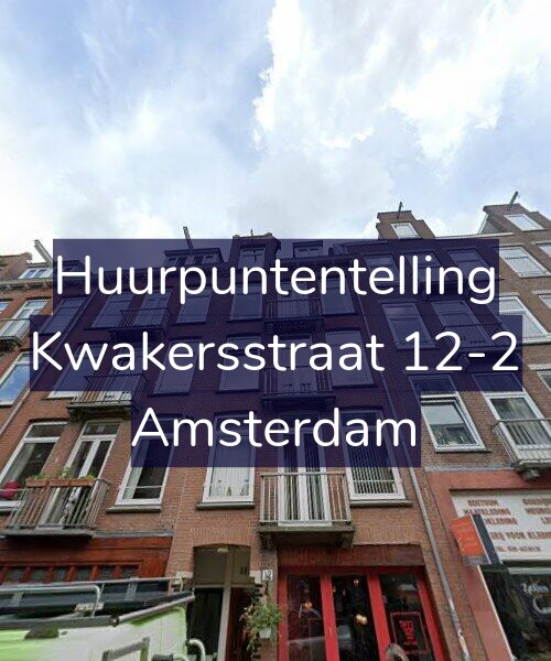 Foto gevel Huurpuntentelling voor Kwakersstraat 12-2, Amsterdam