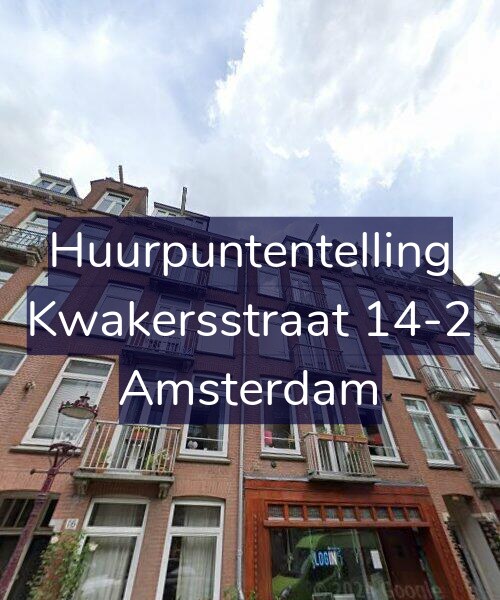 Foto gevel Huurpuntentelling voor Kwakersstraat 14-2, Amsterdam
