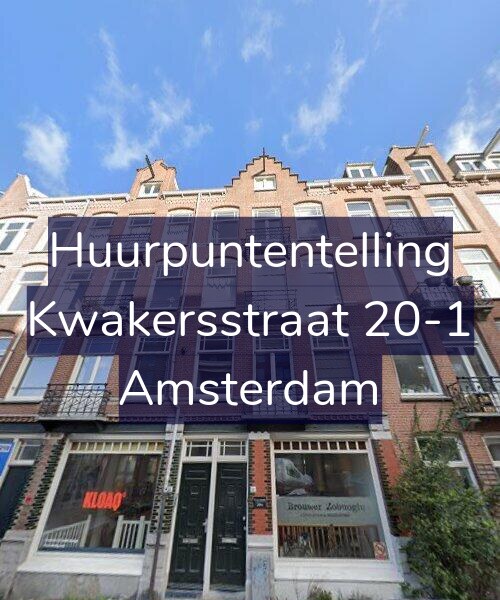 Foto gevel Huurpuntentelling voor Kwakersstraat 20-1, Amsterdam