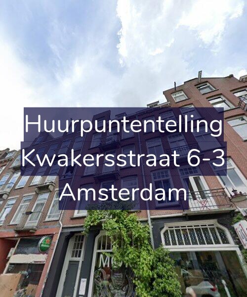 Foto gevel Huurpuntentelling voor Kwakersstraat 6-3, Amsterdam