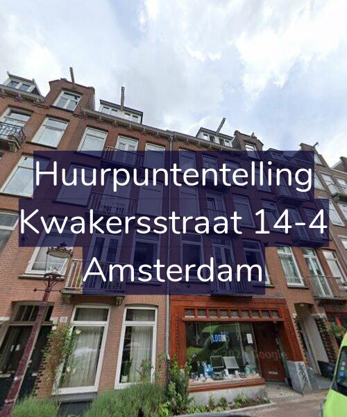 Foto gevel Huurpuntentelling voor Kwakersstraat 14-4, Amsterdam
