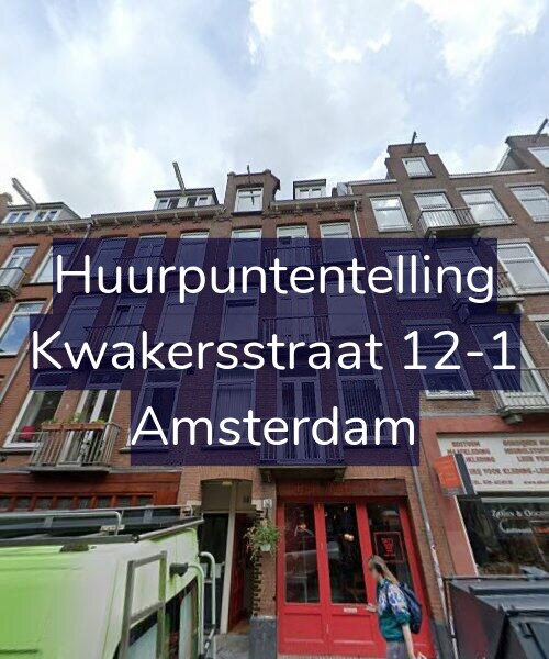 Foto gevel Huurpuntentelling voor Kwakersstraat 12-1, Amsterdam