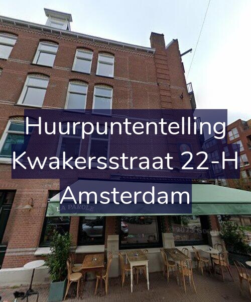 Foto gevel Huurpuntentelling voor Kwakersstraat 22-H, Amsterdam