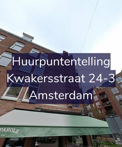 Foto gevel Huurpuntentelling voor Kwakersstraat 24-3, Amsterdam