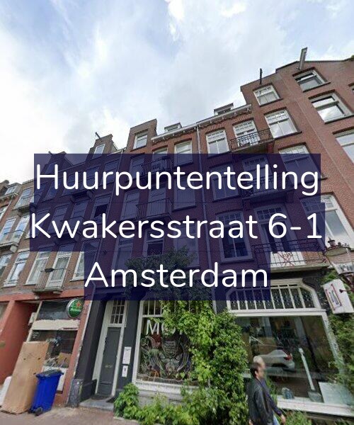 Foto gevel Huurpuntentelling voor Kwakersstraat 6-1, Amsterdam