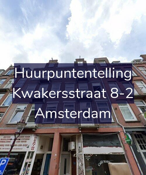 Foto gevel Huurpuntentelling voor Kwakersstraat 8-2, Amsterdam