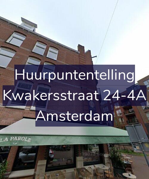 Foto gevel Huurpuntentelling voor Kwakersstraat 24-4A, Amsterdam