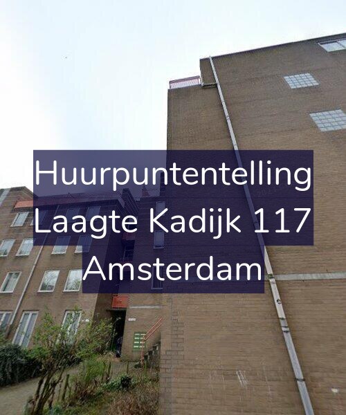 Foto gevel Huurpuntentelling voor Laagte Kadijk 117, Amsterdam