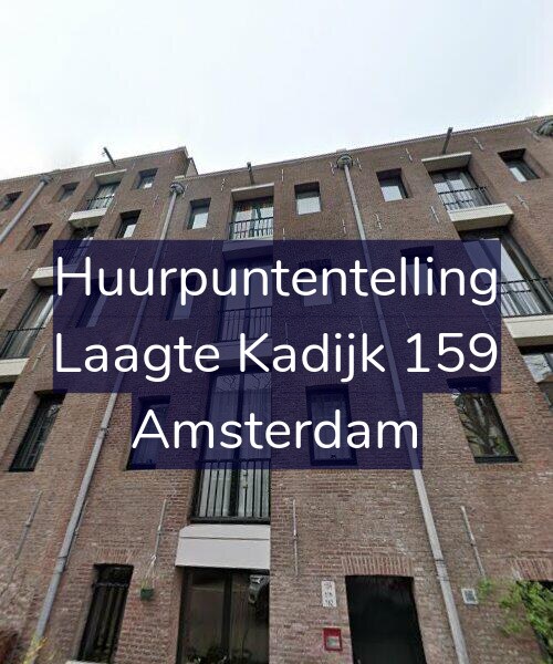 Foto gevel Huurpuntentelling voor Laagte Kadijk 159, Amsterdam
