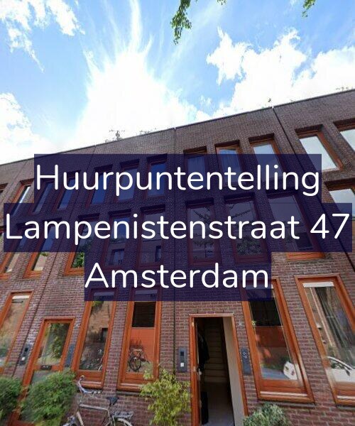 Foto gevel Huurpuntentelling voor Lampenistenstraat 47, Amsterdam