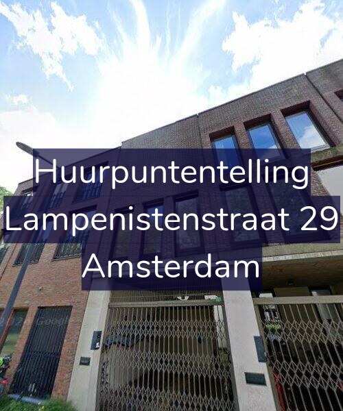 Foto gevel Huurpuntentelling voor Lampenistenstraat 29, Amsterdam