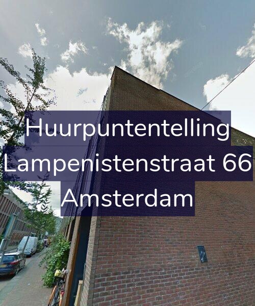 Foto gevel Huurpuntentelling voor Lampenistenstraat 66, Amsterdam