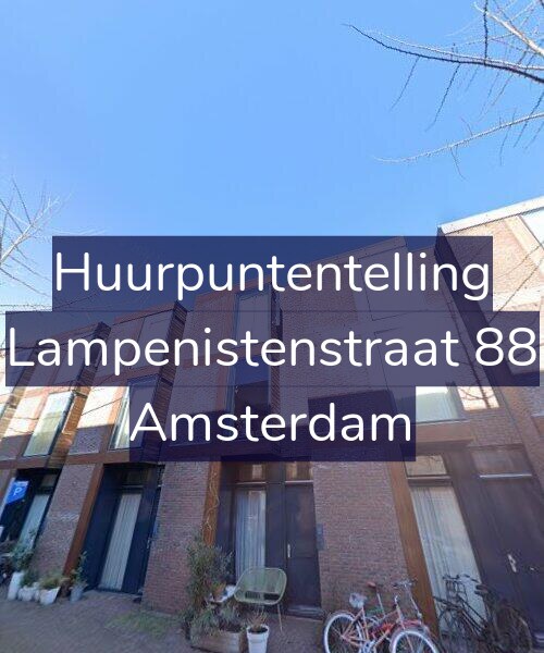Foto gevel Huurpuntentelling voor Lampenistenstraat 88, Amsterdam