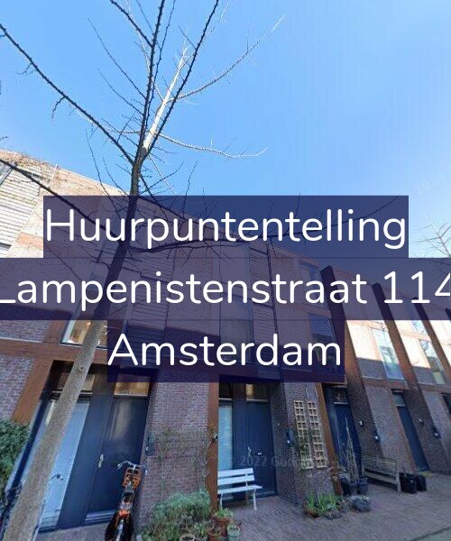 Foto gevel Huurpuntentelling voor Lampenistenstraat 114, Amsterdam