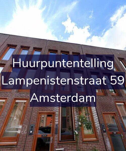 Foto gevel Huurpuntentelling voor Lampenistenstraat 59, Amsterdam