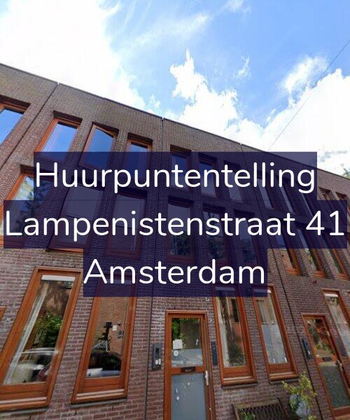Foto gevel Huurpuntentelling voor Lampenistenstraat 41, Amsterdam