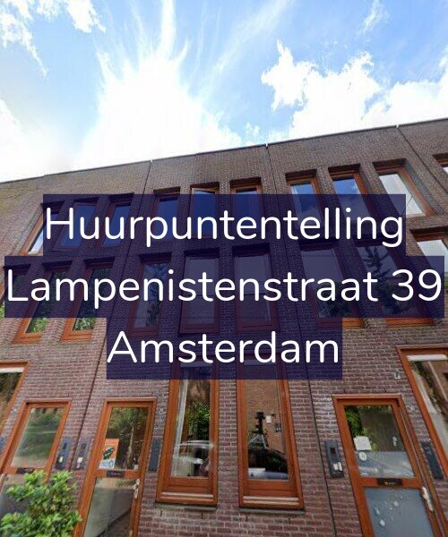 Foto gevel Huurpuntentelling voor Lampenistenstraat 39, Amsterdam