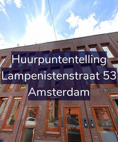 Foto gevel Huurpuntentelling voor Lampenistenstraat 53, Amsterdam